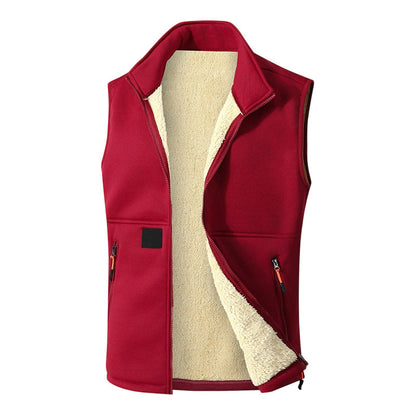 🔥Unisex Winter Plush-Lined Warm Vest❄️