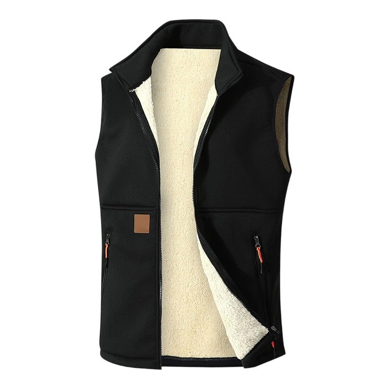 🔥Unisex Winter Plush-Lined Warm Vest❄️