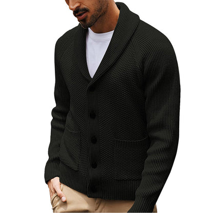 🧶 Men's Casual Shawl-Collar Cardigan — Classic Fit and Soft Knit ✨