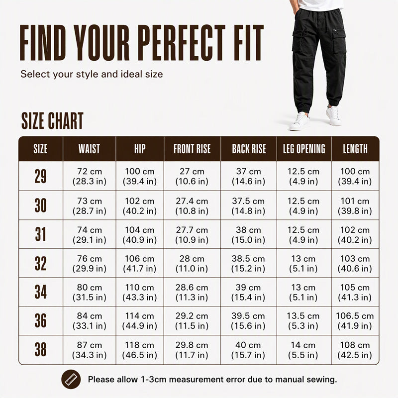 👖 Men's Multi-Pocket Athletic Work Pants