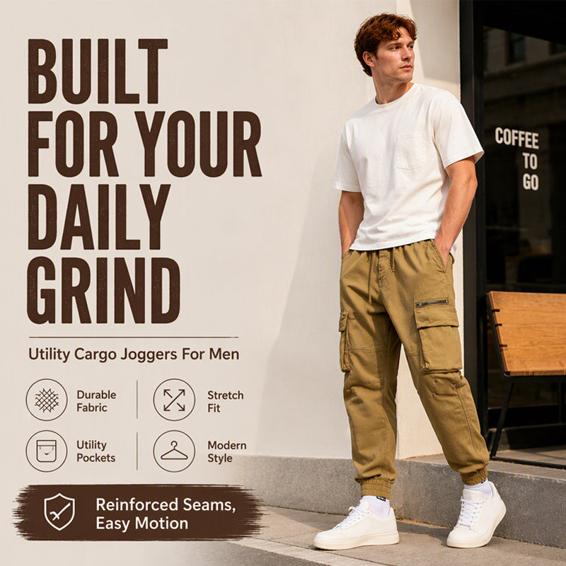 👖 Men's Multi-Pocket Athletic Work Pants