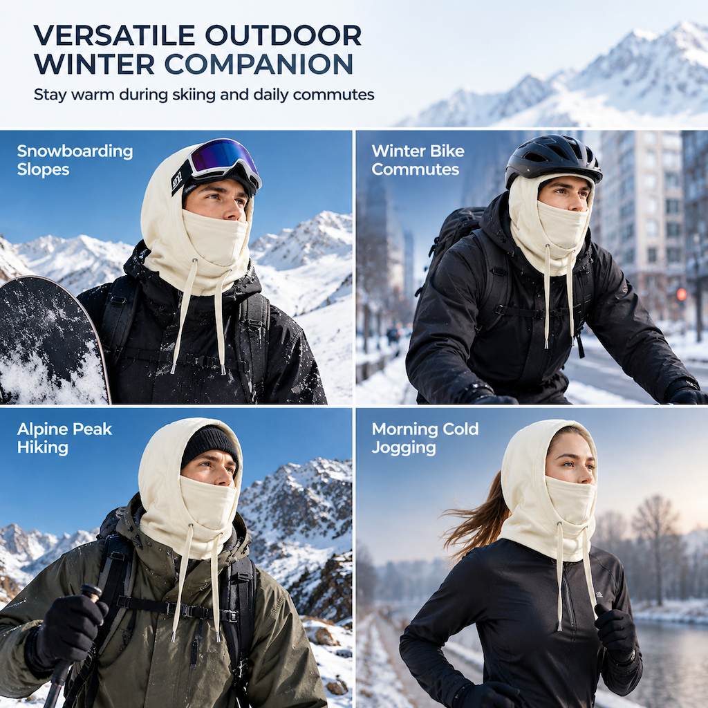 ❄️🧣 3-in-1 Winter Hooded Head Cover—Windproof