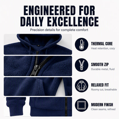 🔥Men's Warm Winter Hooded Zipper Jacket❄️