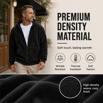 🔥Men's Warm Winter Hooded Zipper Jacket❄️