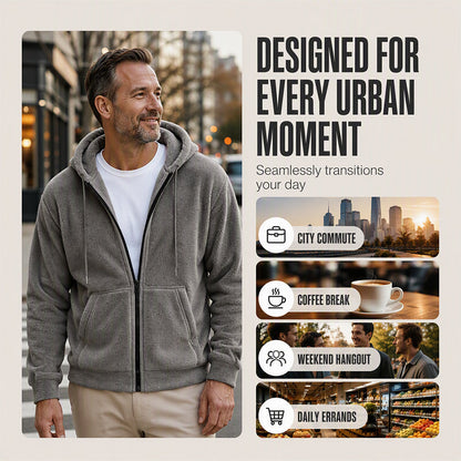 🔥Men's Warm Winter Hooded Zipper Jacket❄️