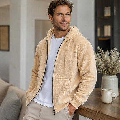 🔥Men's Warm Winter Hooded Zipper Jacket❄️