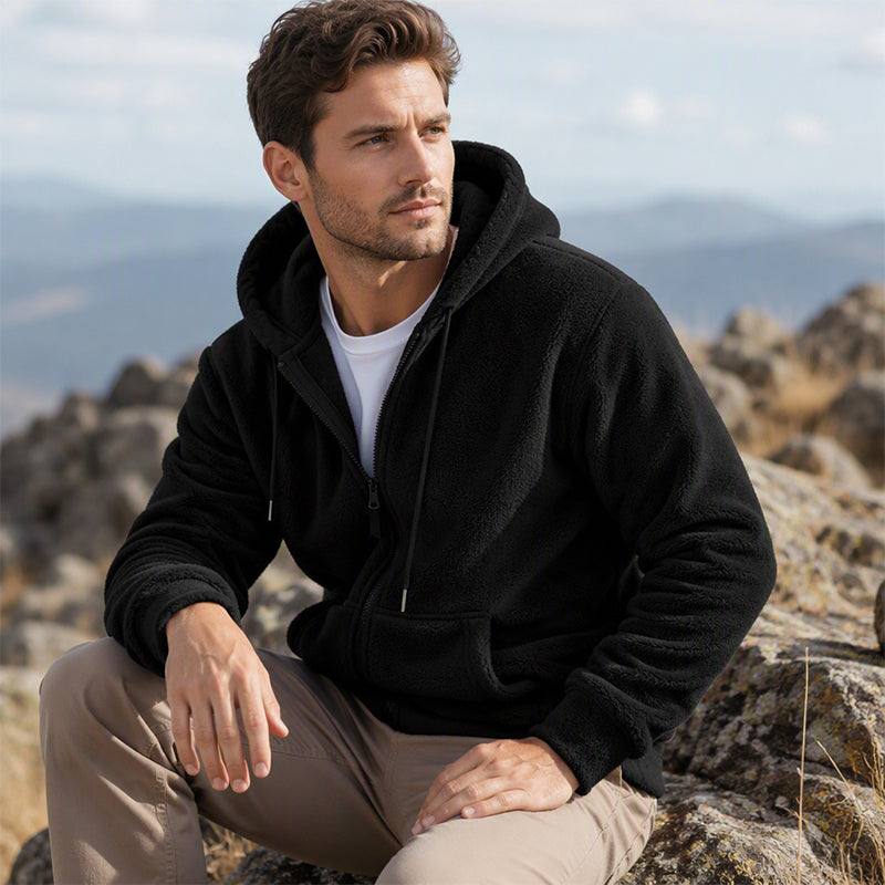 🔥Men's Warm Winter Hooded Zipper Jacket❄️