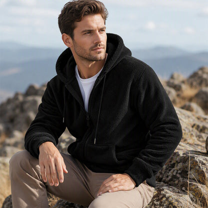 🔥Men's Warm Winter Hooded Zipper Jacket❄️