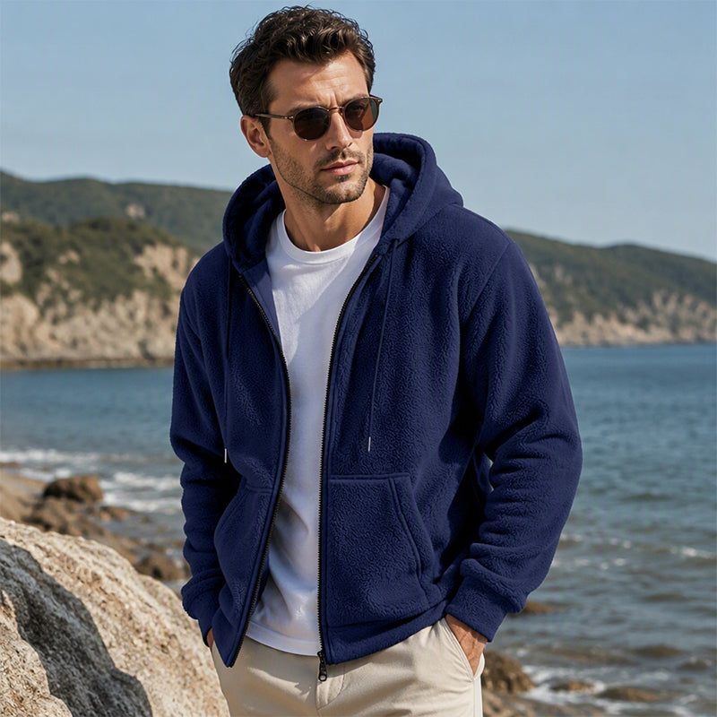🔥Men's Warm Winter Hooded Zipper Jacket❄️