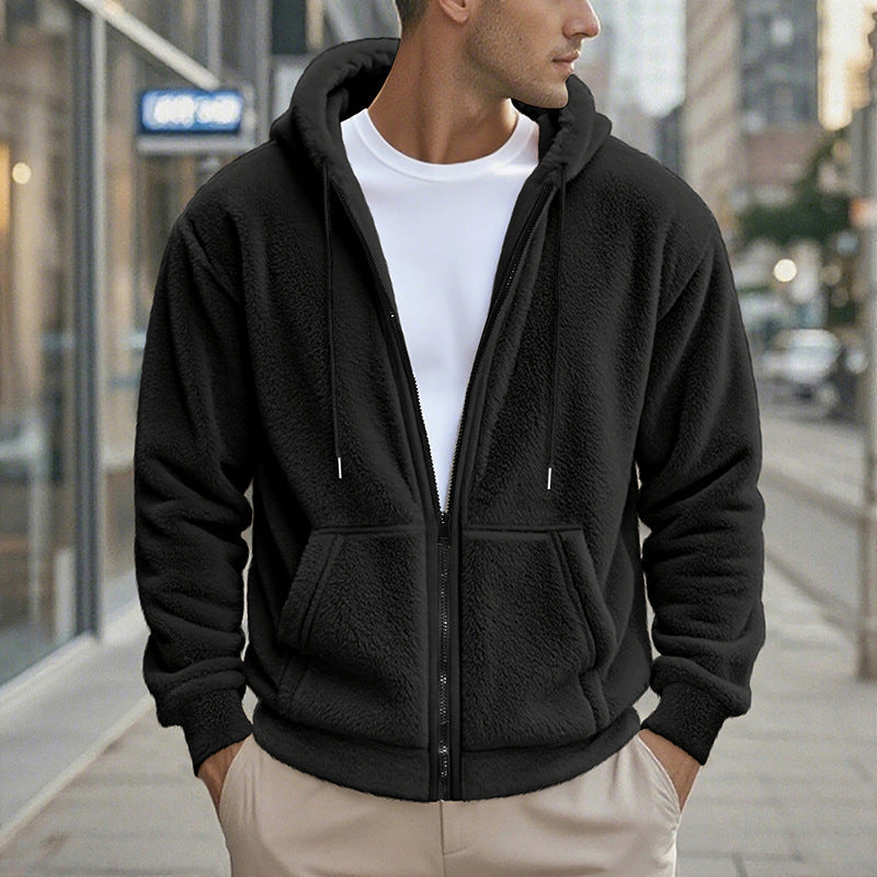 🔥Men's Warm Winter Hooded Zipper Jacket❄️