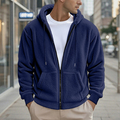 🔥Men's Warm Winter Hooded Zipper Jacket❄️