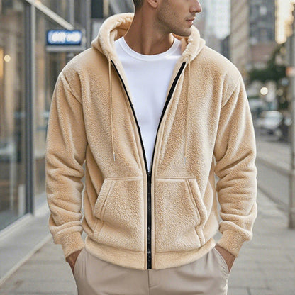 🔥Men's Warm Winter Hooded Zipper Jacket❄️