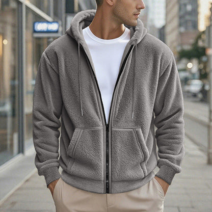 🔥Men's Warm Winter Hooded Zipper Jacket❄️