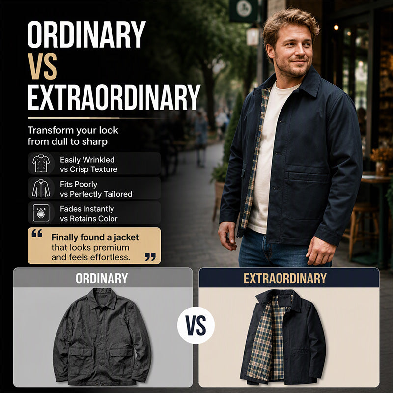 👔Casual Lapel, Versatile & Comfortable🧥 Men's Casual Lapel Jacket – Soft Fabric, Everyday Style ✨
