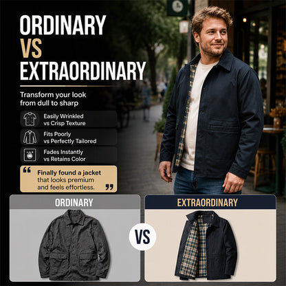👔Casual Lapel, Versatile & Comfortable🧥 Men's Casual Lapel Jacket – Soft Fabric, Everyday Style ✨