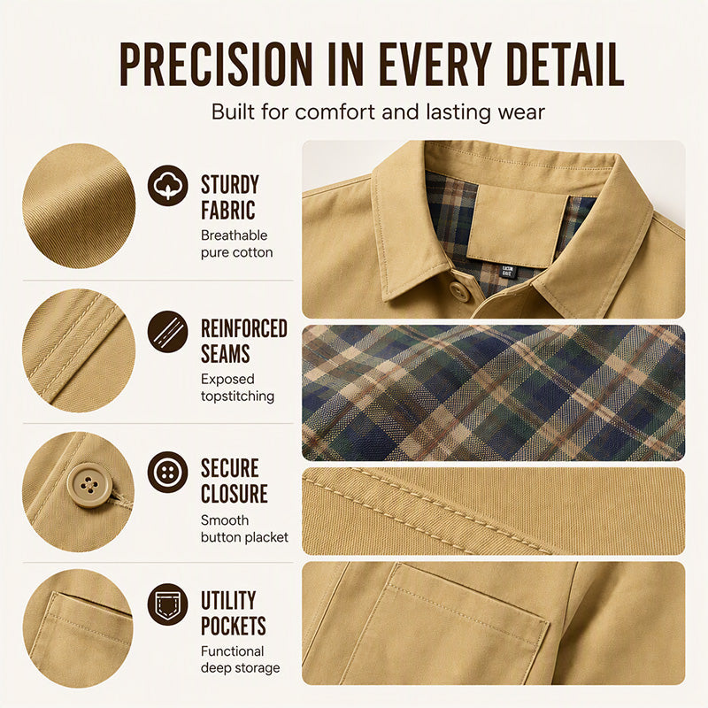 👔Casual Lapel, Versatile & Comfortable🧥 Men's Casual Lapel Jacket – Soft Fabric, Everyday Style ✨