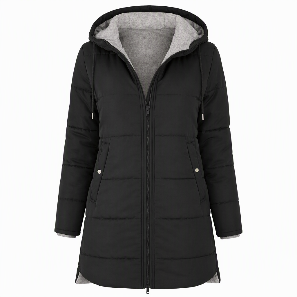 🧥Thick Cotton Warmth, Long-Line Heat❄️ Women's Hooded Padded Coat