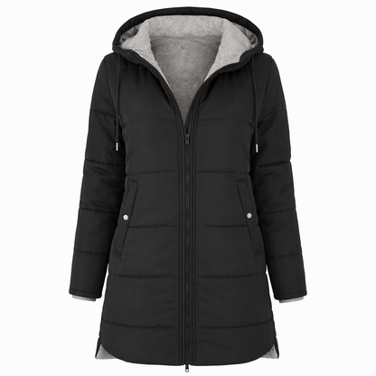 🧥Thick Cotton Warmth, Long-Line Heat❄️ Women's Hooded Padded Coat