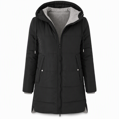 🧥Thick Cotton Warmth, Long-Line Heat❄️ Women's Hooded Padded Coat