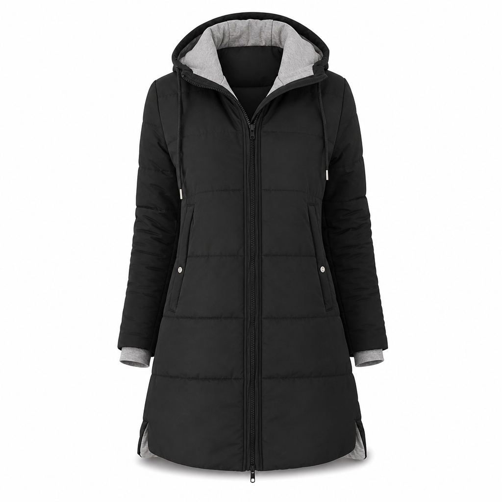 🧥Thick Cotton Warmth, Long-Line Heat❄️ Women's Hooded Padded Coat
