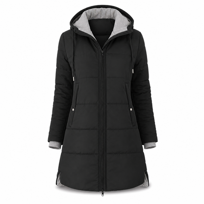 🧥Thick Cotton Warmth, Long-Line Heat❄️ Women's Hooded Padded Coat