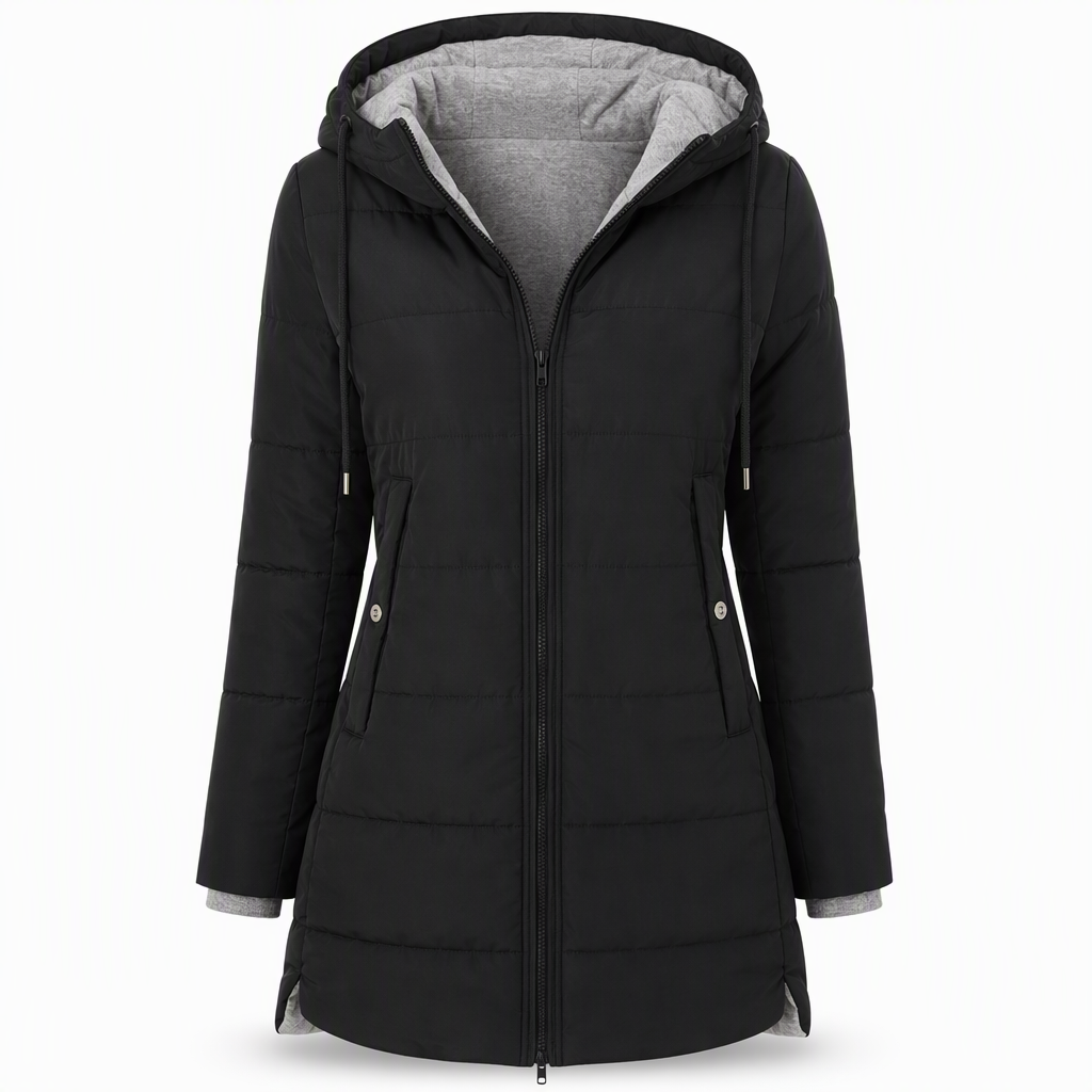 🧥Thick Cotton Warmth, Long-Line Heat❄️ Women's Hooded Padded Coat
