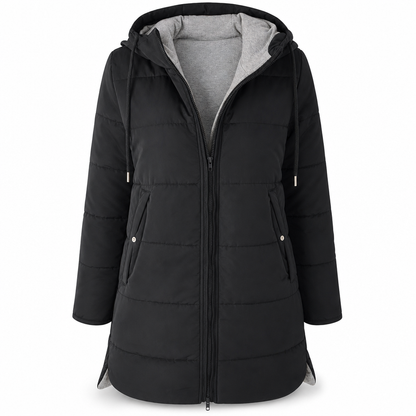 🧥Thick Cotton Warmth, Long-Line Heat❄️ Women's Hooded Padded Coat