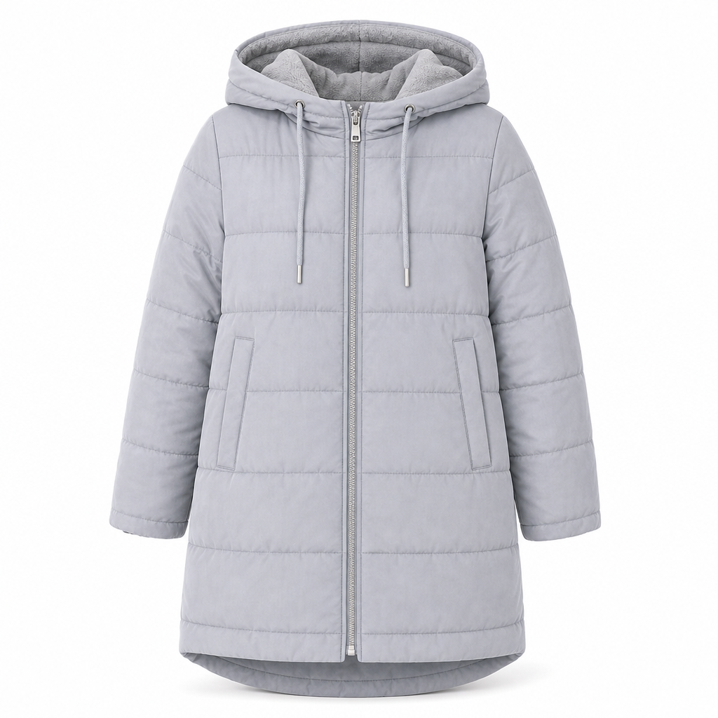 🧥Thick Cotton Warmth, Long-Line Heat❄️ Women's Hooded Padded Coat