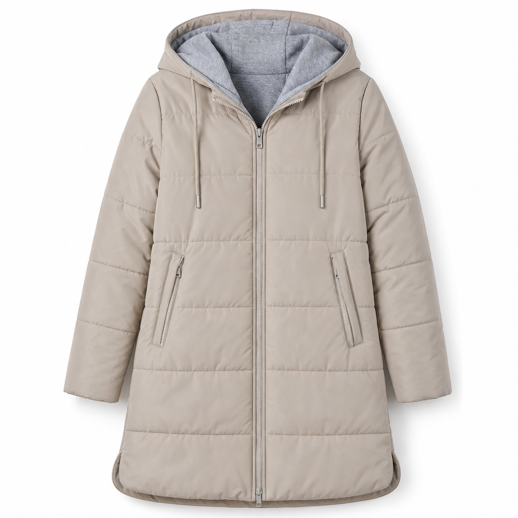 🧥Thick Cotton Warmth, Long-Line Heat❄️ Women's Hooded Padded Coat