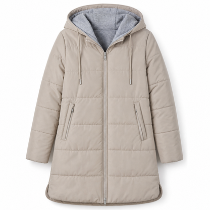 🧥Thick Cotton Warmth, Long-Line Heat❄️ Women's Hooded Padded Coat