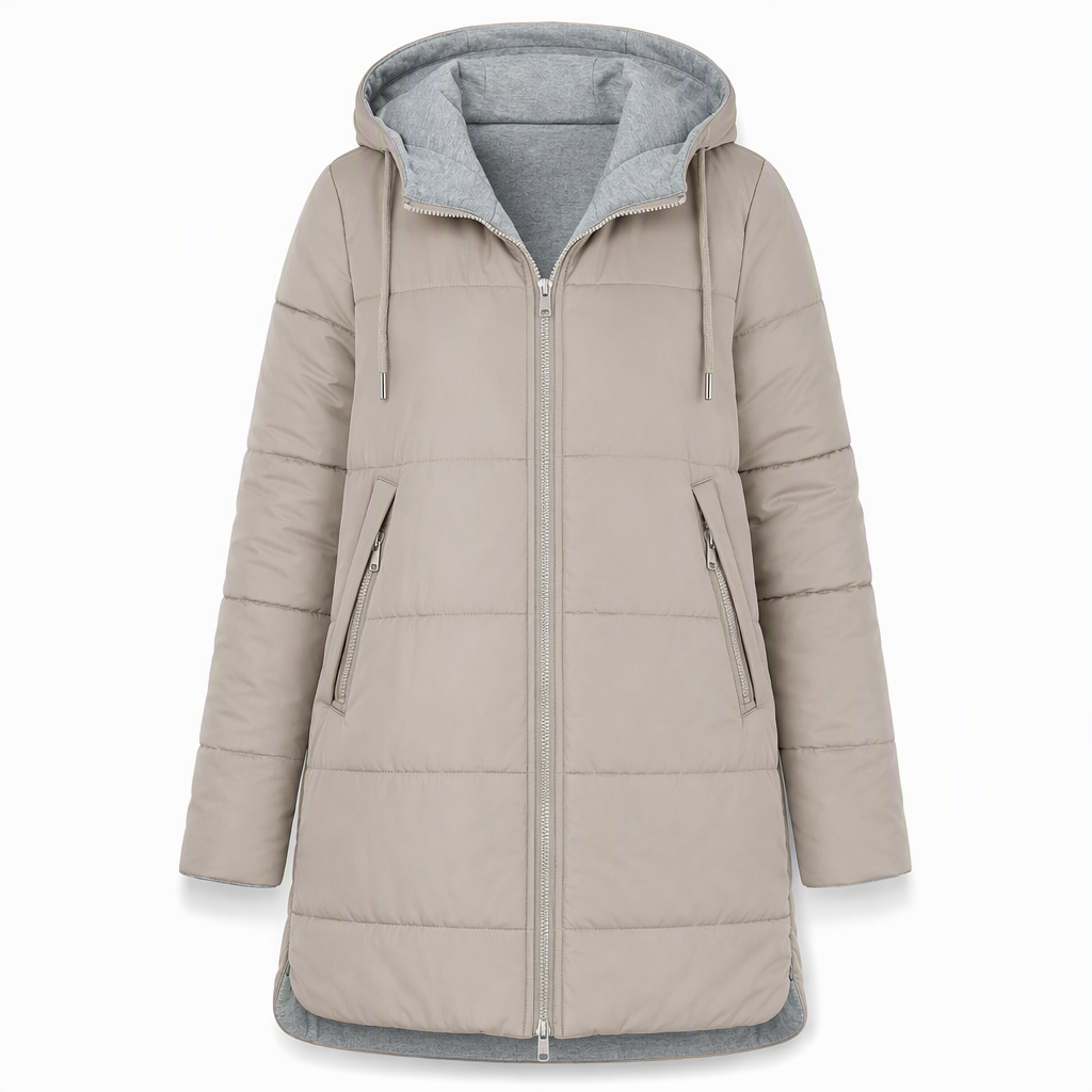 🧥Thick Cotton Warmth, Long-Line Heat❄️ Women's Hooded Padded Coat