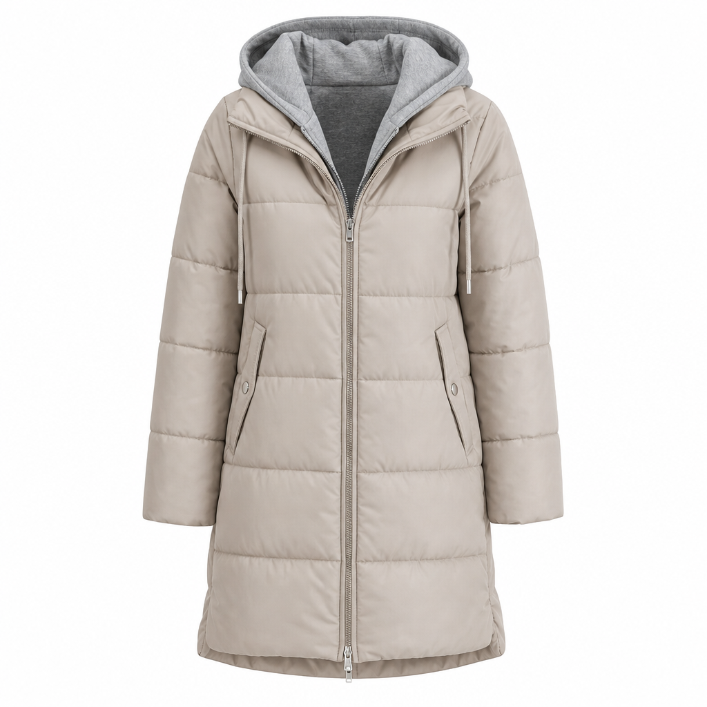🧥Thick Cotton Warmth, Long-Line Heat❄️ Women's Hooded Padded Coat