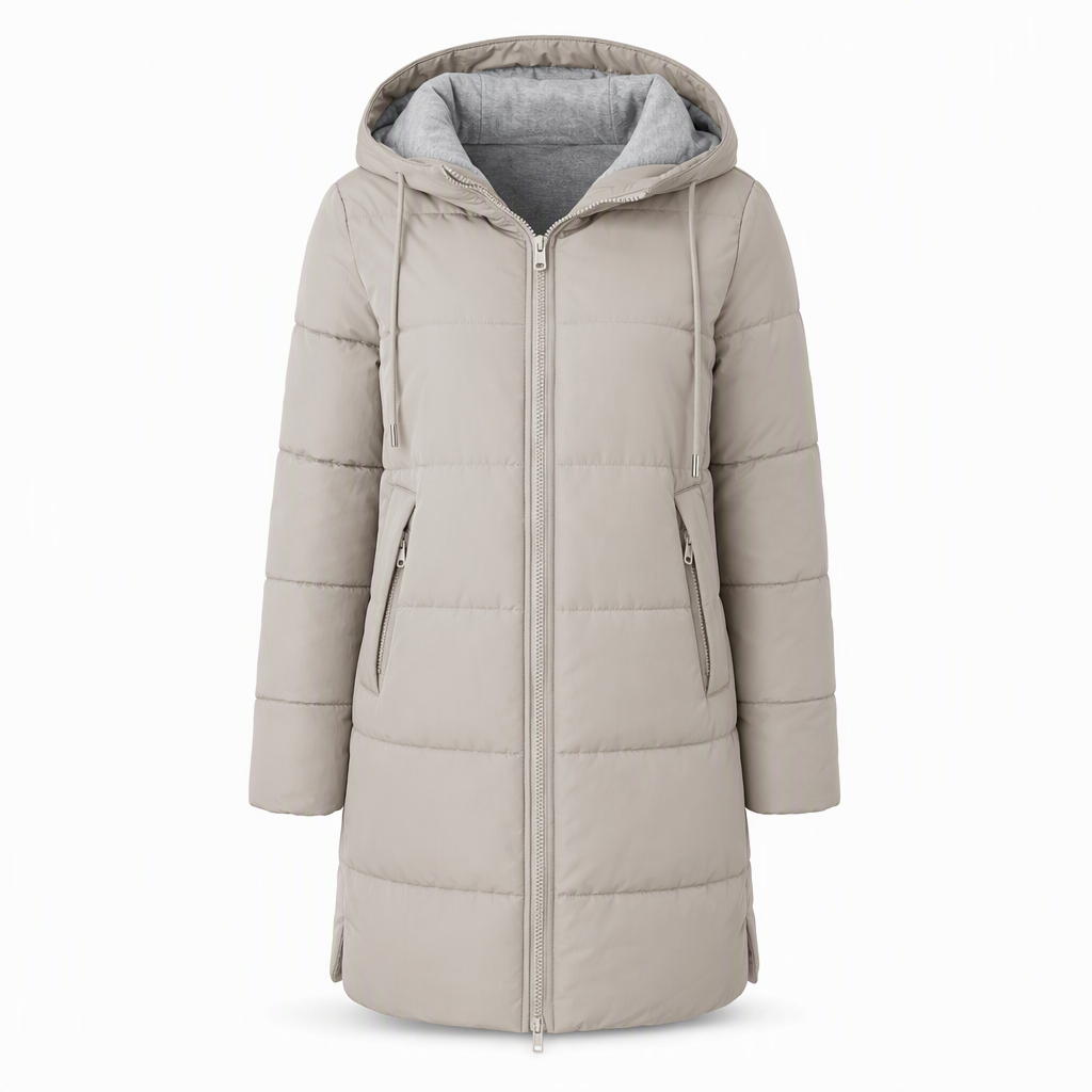 🧥Thick Cotton Warmth, Long-Line Heat❄️ Women's Hooded Padded Coat