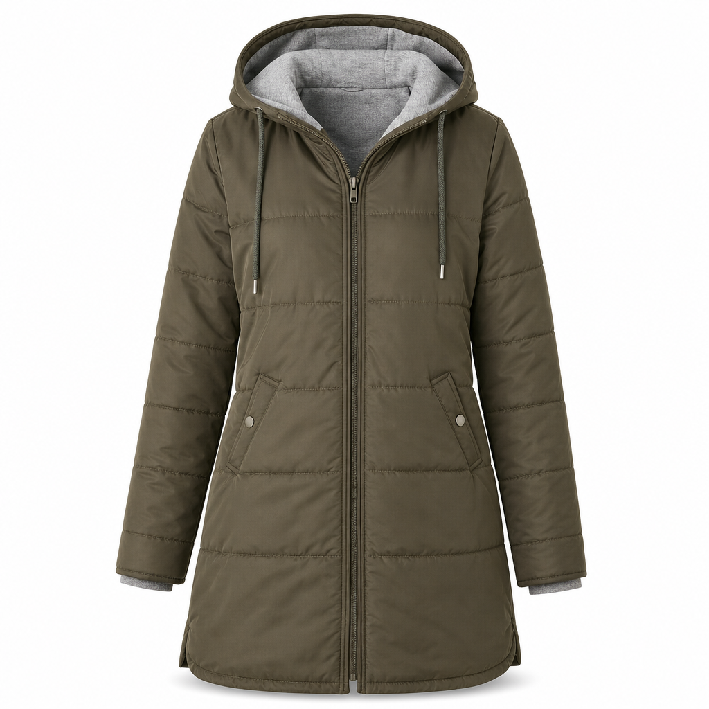 🧥Thick Cotton Warmth, Long-Line Heat❄️ Women's Hooded Padded Coat