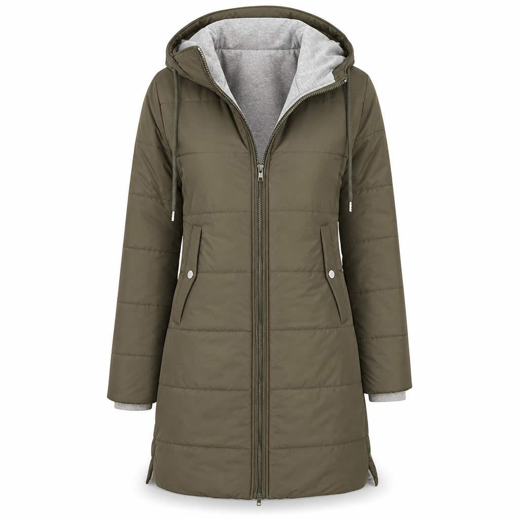 🧥Thick Cotton Warmth, Long-Line Heat❄️ Women's Hooded Padded Coat