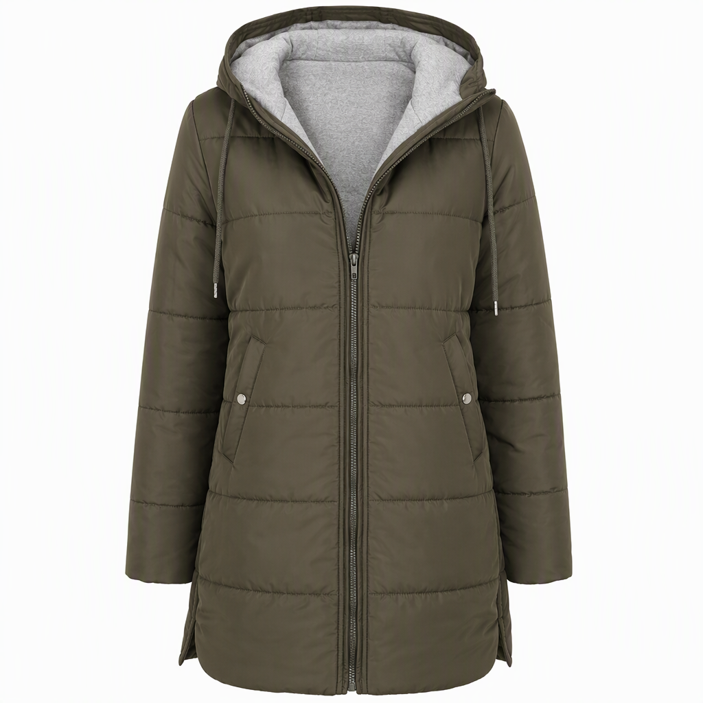 🧥Thick Cotton Warmth, Long-Line Heat❄️ Women's Hooded Padded Coat