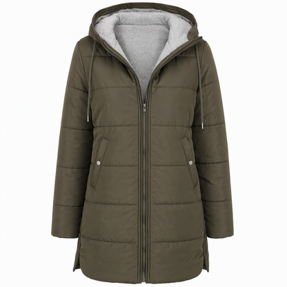 🧥Thick Cotton Warmth, Long-Line Heat❄️ Women's Hooded Padded Coat