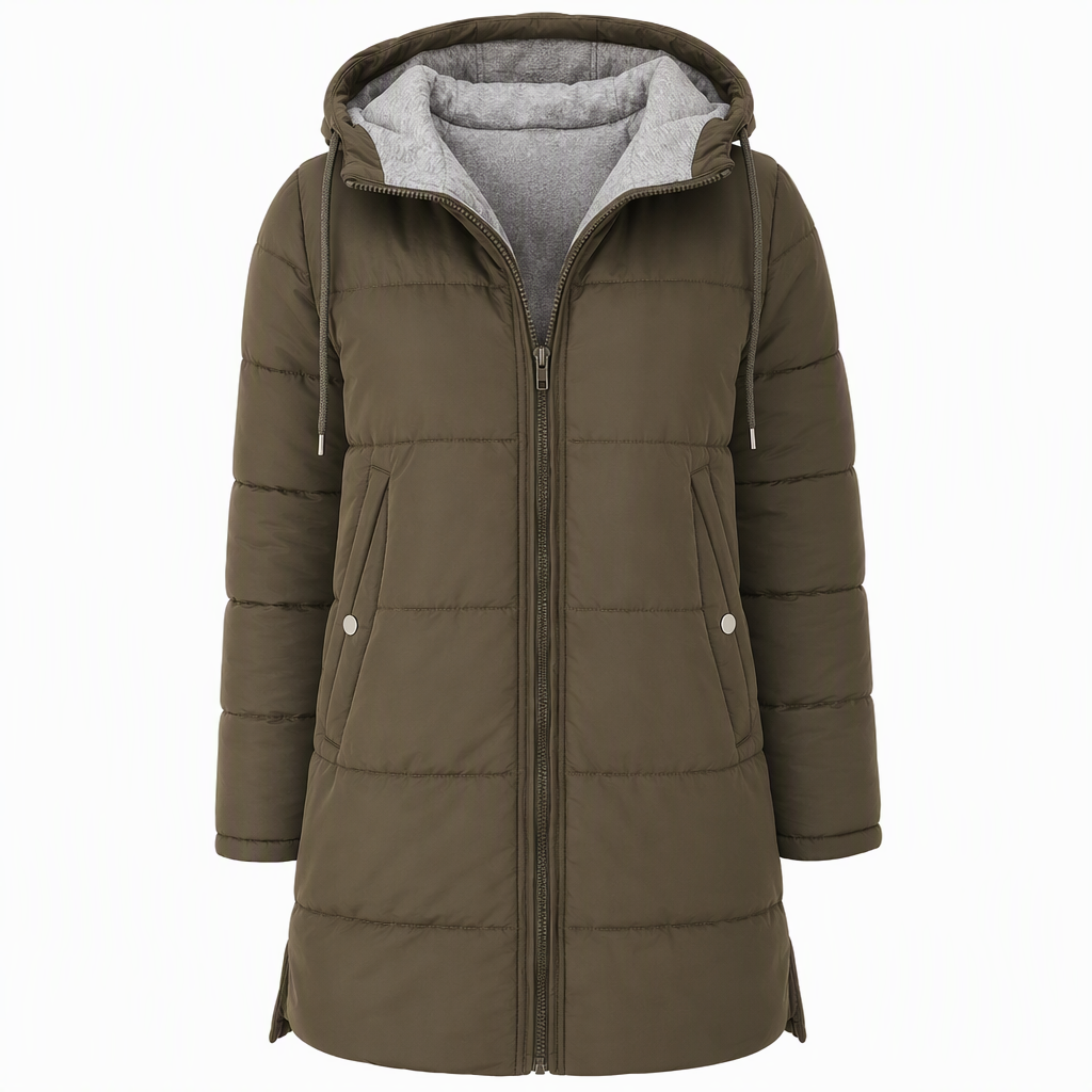 🧥Thick Cotton Warmth, Long-Line Heat❄️ Women's Hooded Padded Coat