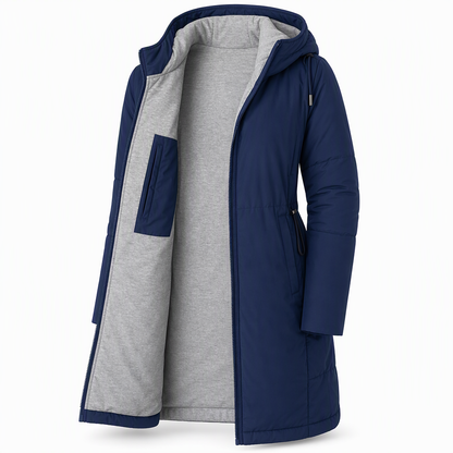 🧥Thick Cotton Warmth, Long-Line Heat❄️ Women's Hooded Padded Coat