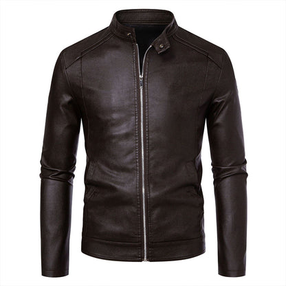 Warm Slim-Fit Biker Jacket