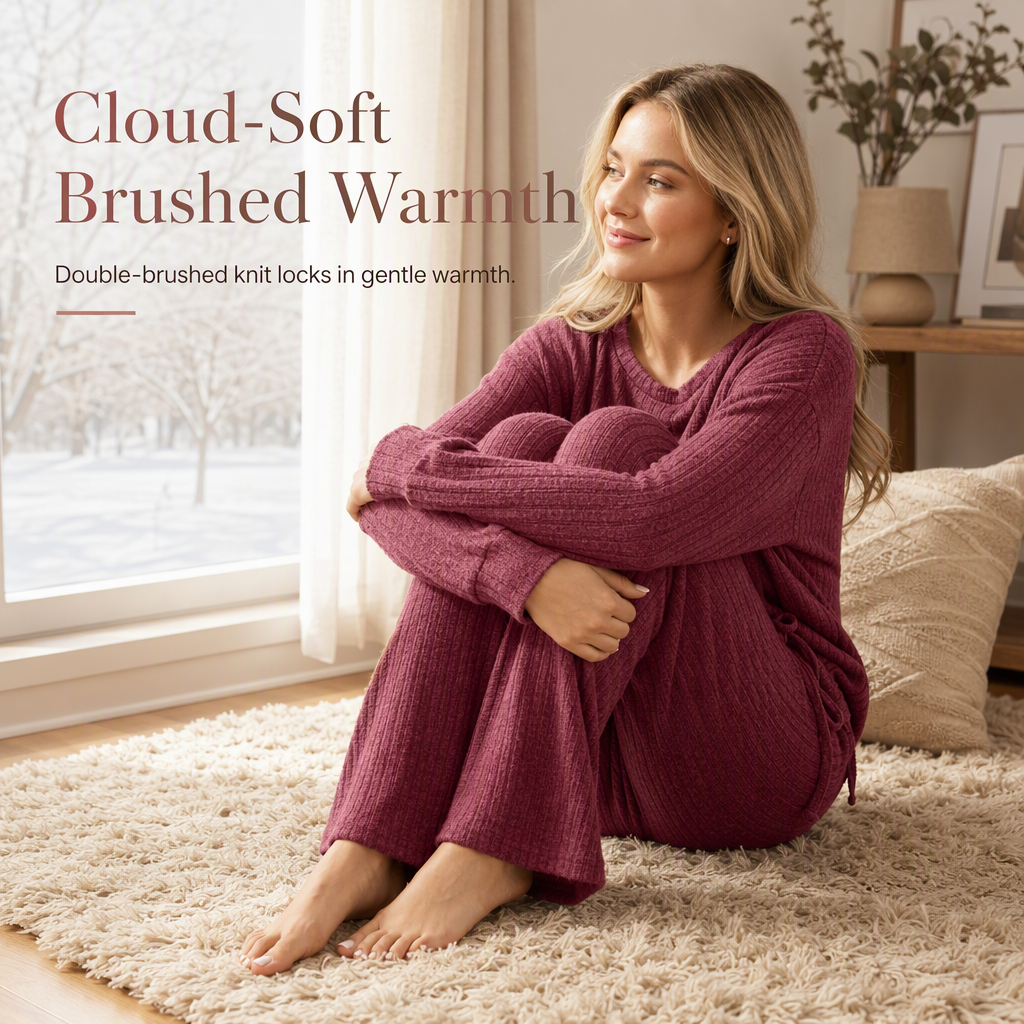 ✨Women's Casual Knit Loungewear Set