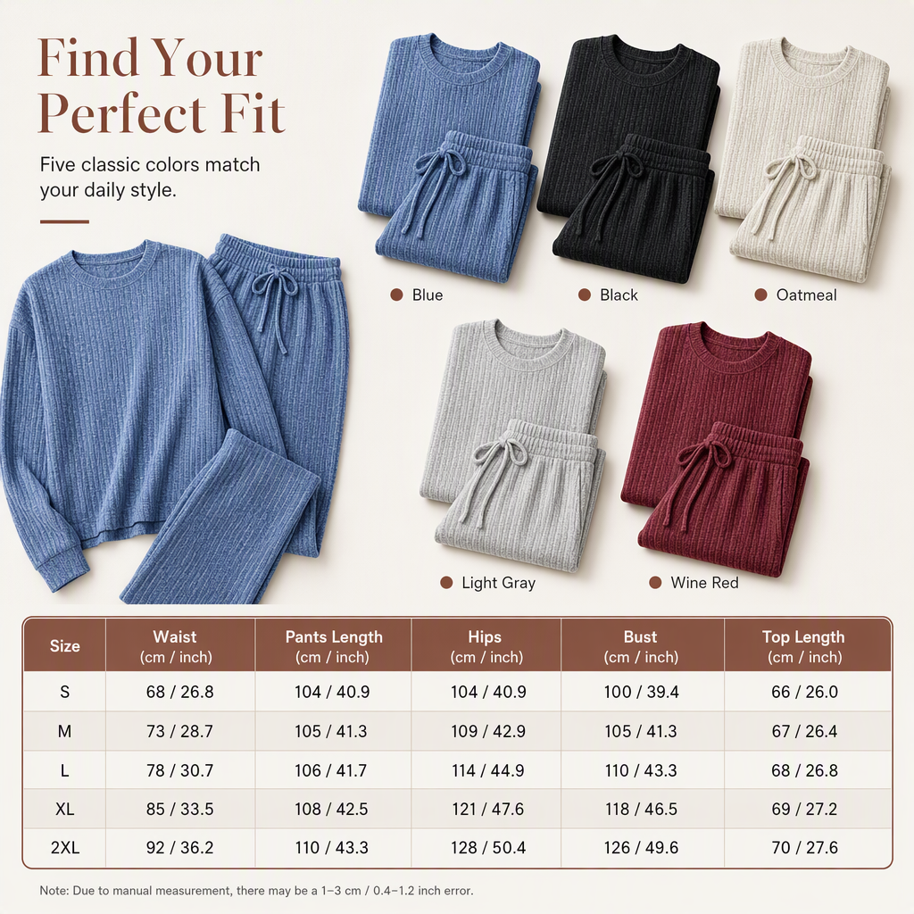 ✨Women's Casual Knit Loungewear Set