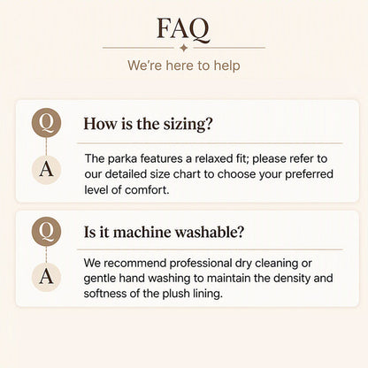 💖Women's Mid-Length Plush-Lined Parka Jacket