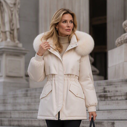 💖Women's Mid-Length Plush-Lined Parka Jacket