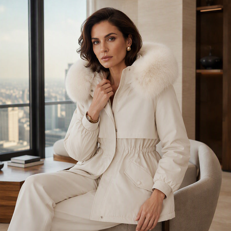 💖Women's Mid-Length Plush-Lined Parka Jacket