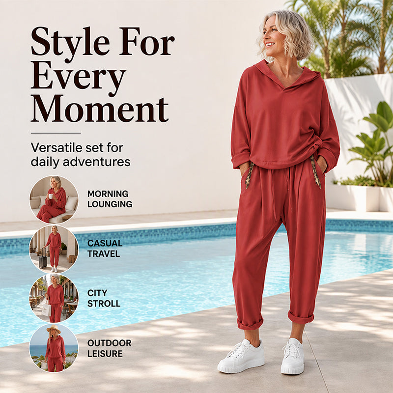 ✨Women's Hooded Sweatshirt & Lounge Pants Set