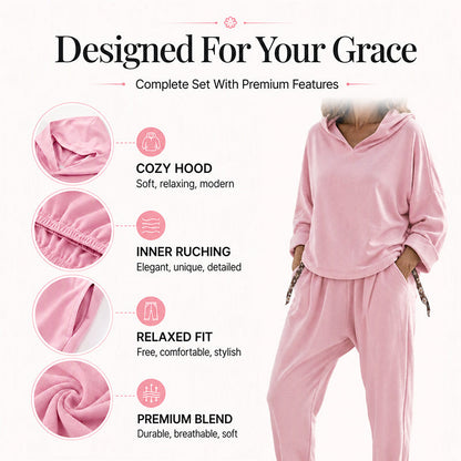 ✨Women's Hooded Sweatshirt & Lounge Pants Set