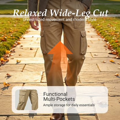 💖Men's Multi-Pocket Straight-Leg Cargo Pants