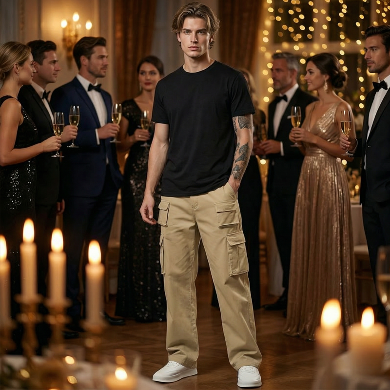💖Men's Multi-Pocket Straight-Leg Cargo Pants
