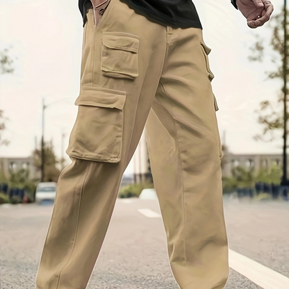 💖Men's Multi-Pocket Straight-Leg Cargo Pants